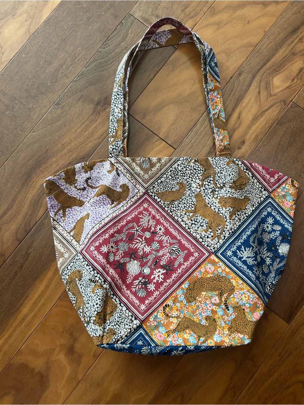Sezane x inoui Patchwork Tote Bag - Multicolor new - Picture 4 of 5
